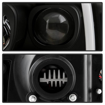 Black High Power LED Module ( Low Beam ) Equipped Headlights <br>99-04 Ford F-250 Super Duty 00-04 Ford Excursion