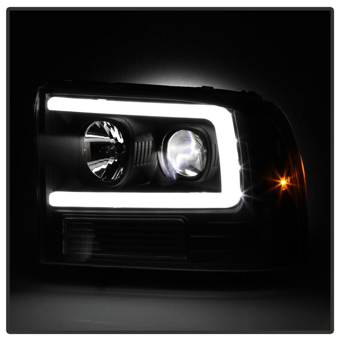 Black High Power LED Module ( Low Beam ) Equipped Headlights <br>99-04 Ford F-250 Super Duty 00-04 Ford Excursion