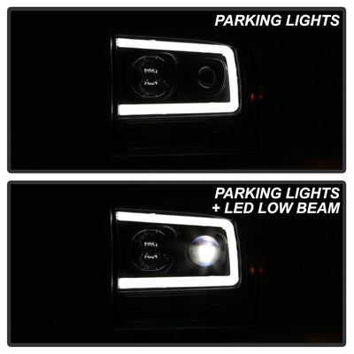 Black High Power LED Module ( Low Beam ) Equipped Headlights <br>99-04 Ford F-250 Super Duty 00-04 Ford Excursion