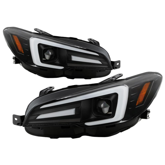 DRL Black Projector Headlights <br>15-20 Subaru WRX