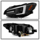 DRL Black Projector Headlights <br>15-20 Subaru WRX