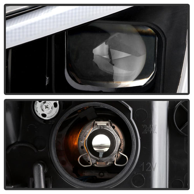 DRL Black Projector Headlights <br>15-20 Subaru WRX