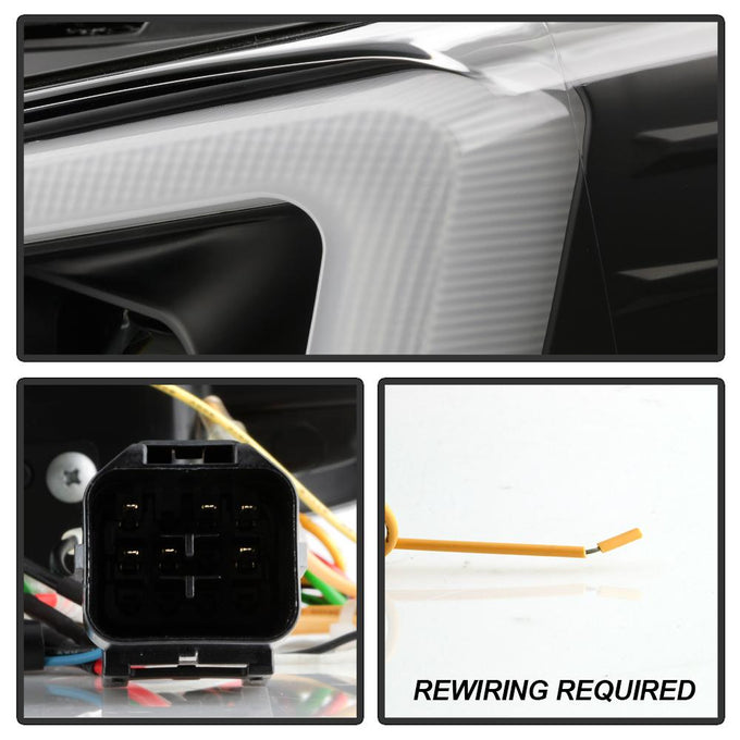 DRL Black Projector Headlights <br>15-20 Subaru WRX
