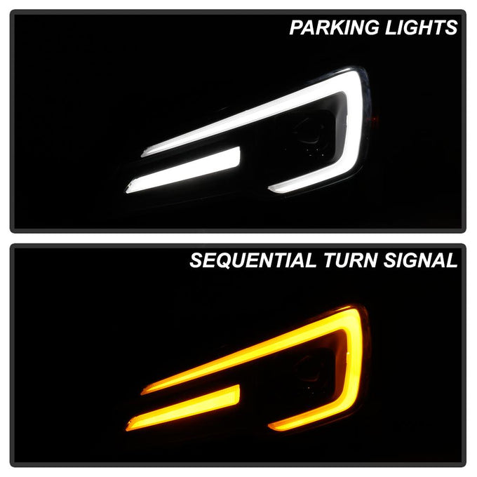 DRL Black Projector Headlights <br>15-20 Subaru WRX