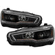 Sequential LED Turn Signal Black Projector Headlights <br>08-17 Mitsubishi Lancer
