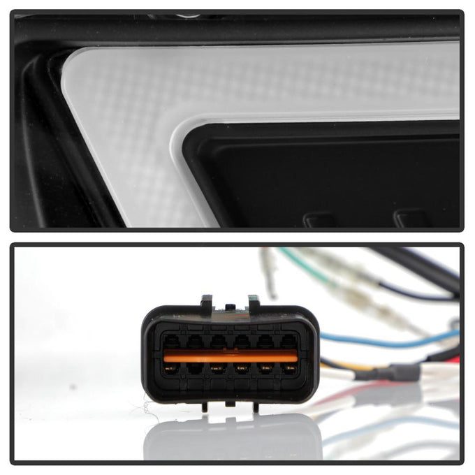 Sequential LED Turn Signal Black Projector Headlights <br>08-17 Mitsubishi Lancer