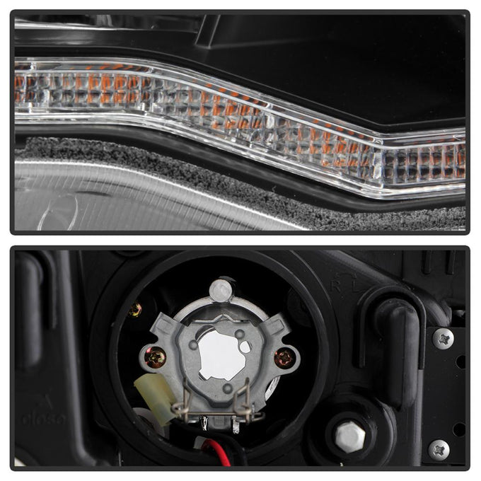 Sequential LED Turn Signal Black Projector Headlights <br>08-17 Mitsubishi Lancer