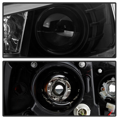 Sequential LED Turn Signal Black Projector Headlights <br>08-17 Mitsubishi Lancer