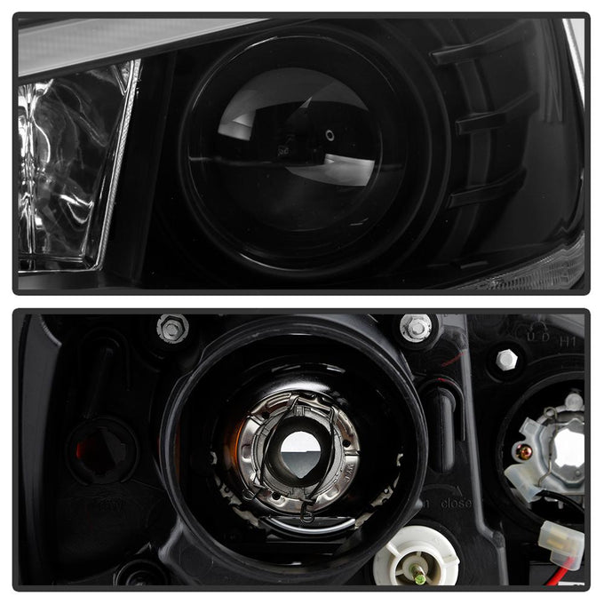 Sequential LED Turn Signal Black Projector Headlights <br>08-17 Mitsubishi Lancer