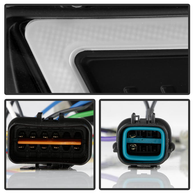 Sequential LED Turn Signal Black Projector Headlights <br>08-17 Mitsubishi Lancer