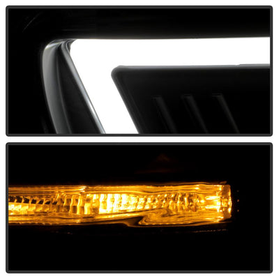 Sequential LED Turn Signal Black Projector Headlights <br>08-17 Mitsubishi Lancer
