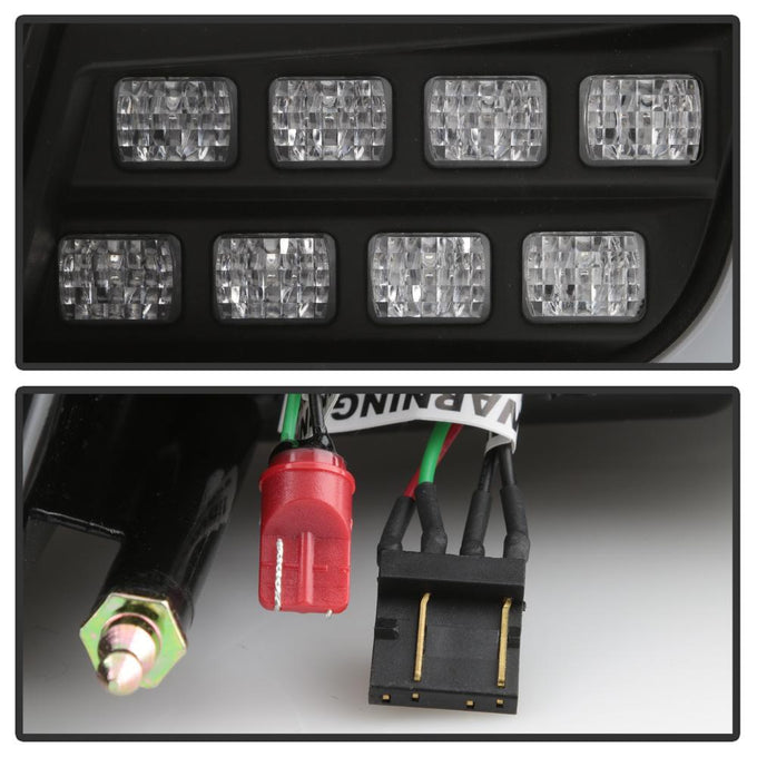 Version 2 Black LED Tail Lights <br>08-14 Mitsubishi Lancer