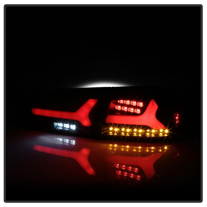 Version 2 Black LED Tail Lights <br>08-14 Mitsubishi Lancer