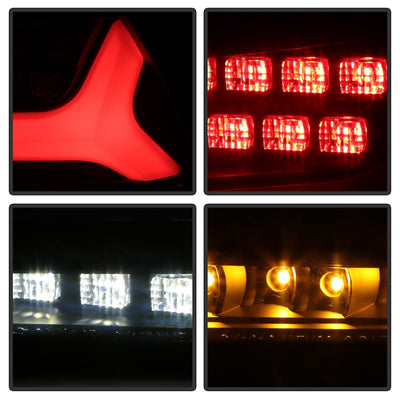 Version 2 Black LED Tail Lights <br>08-14 Mitsubishi Lancer