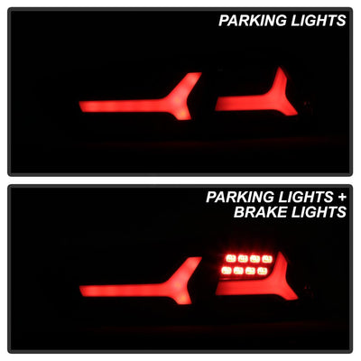 Version 2 Black LED Tail Lights <br>08-14 Mitsubishi Lancer