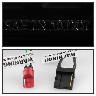 Version 2 Black Smoke LED Tail Lights <br>08-14 Mitsubishi Lancer