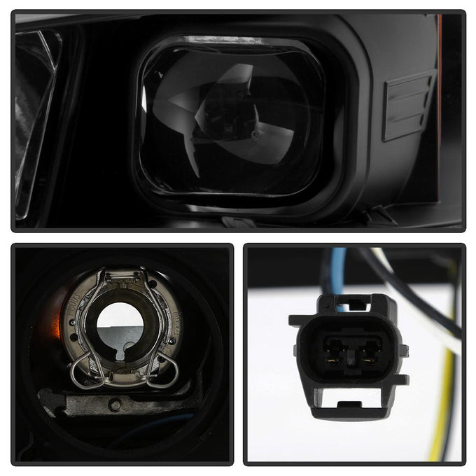 Sequential LED Turn Signal Black Projector Headlights <br>14-20 Toyota 4Runner