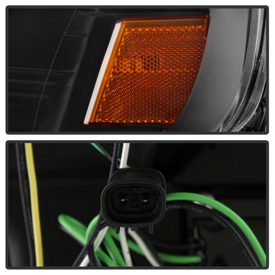 Sequential LED Turn Signal Black Projector Headlights <br>14-20 Toyota 4Runner