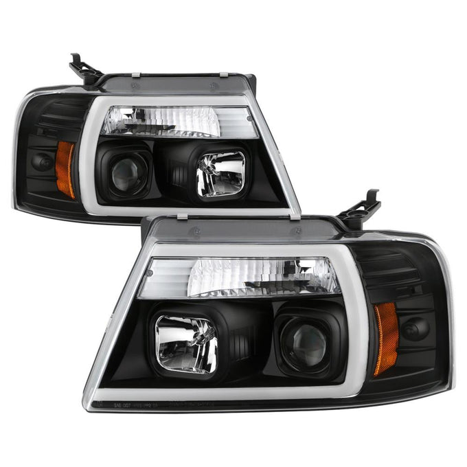 Black High Power LED Module ( Low Beam ) Equipped Headlights <br>04-08 Ford F-150