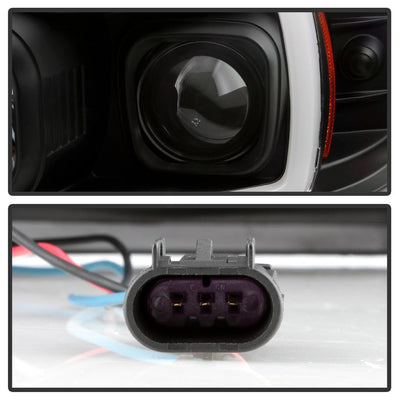 Black High Power LED Module ( Low Beam ) Equipped Headlights <br>04-08 Ford F-150