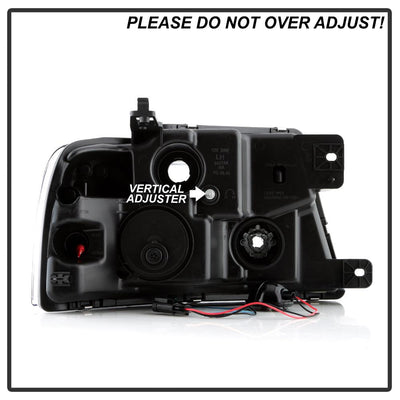 Black High Power LED Module ( Low Beam ) Equipped Headlights <br>04-08 Ford F-150