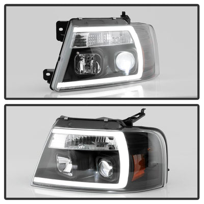 Black High Power LED Module ( Low Beam ) Equipped Headlights <br>04-08 Ford F-150