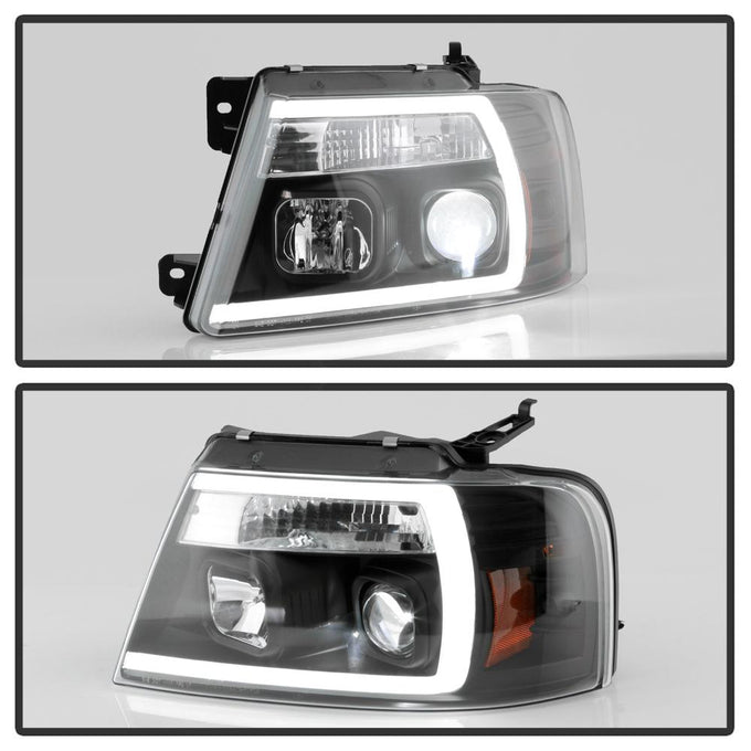 Black High Power LED Module ( Low Beam ) Equipped Headlights <br>04-08 Ford F-150