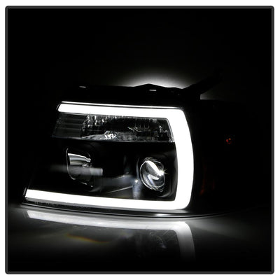 Black High Power LED Module ( Low Beam ) Equipped Headlights <br>04-08 Ford F-150