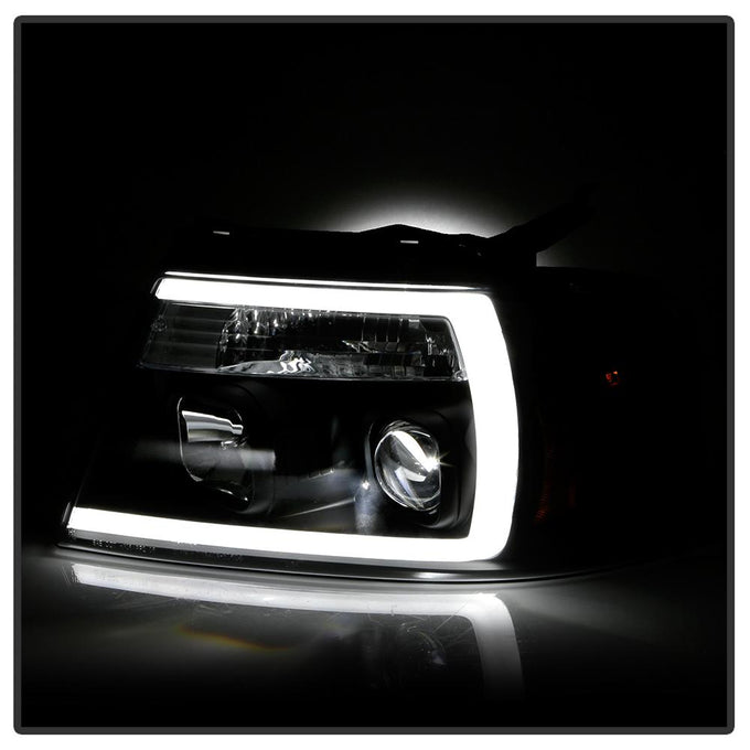 Black High Power LED Module ( Low Beam ) Equipped Headlights <br>04-08 Ford F-150