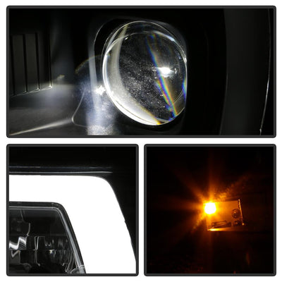 Black High Power LED Module ( Low Beam ) Equipped Headlights <br>04-08 Ford F-150