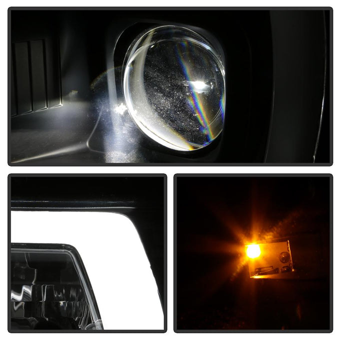 Black High Power LED Module ( Low Beam ) Equipped Headlights <br>04-08 Ford F-150