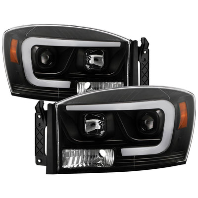 Black High Power LED Module ( Low Beam ) Equipped Headlights <br>06-08 Dodge Ram 1500 06-09 Dodge Ram 2500 Ram 3500