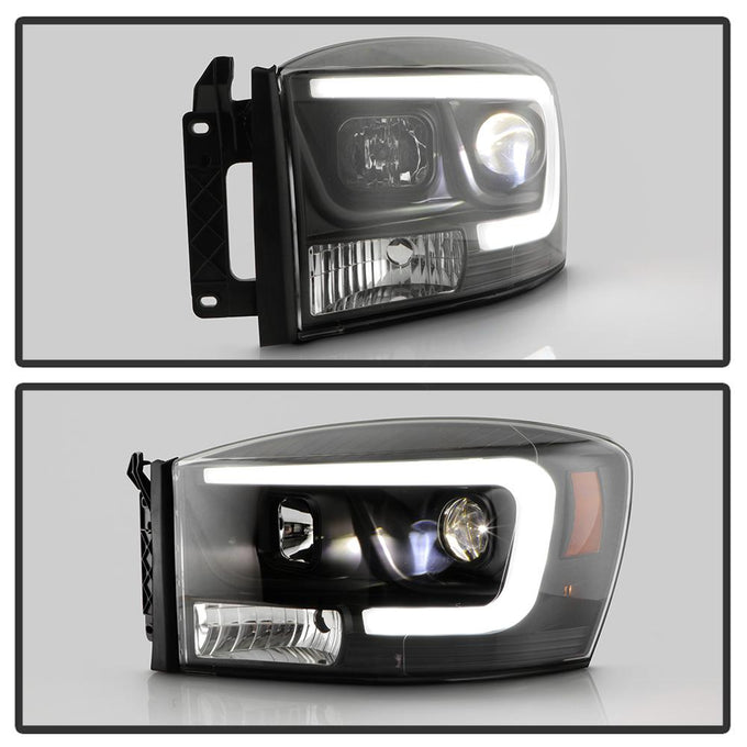 Black High Power LED Module ( Low Beam ) Equipped Headlights <br>06-08 Dodge Ram 1500 06-09 Dodge Ram 2500 Ram 3500