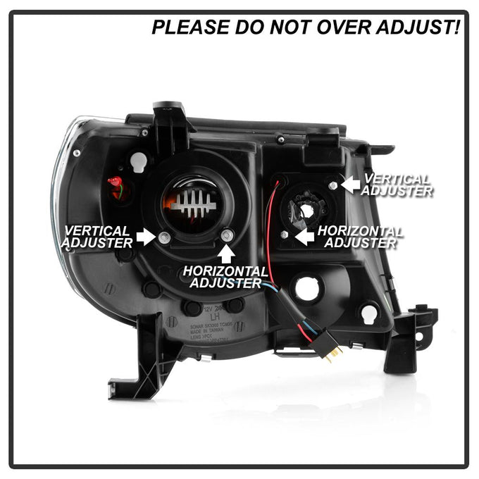 Version 2 Black High Power LED Module ( Low Beam ) Equipped Headlights <br>05-11 Toyota Tacoma