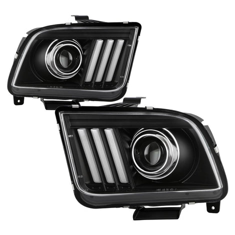 Version 2 Black High Power LED Module ( Low Beam ) Equipped Headlights <br>05-08 Ford Mustang