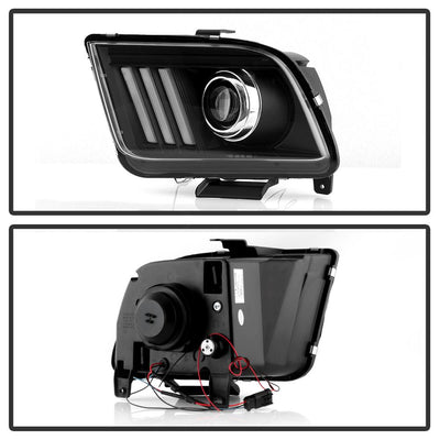 Version 2 Black High Power LED Module ( Low Beam ) Equipped Headlights <br>05-08 Ford Mustang
