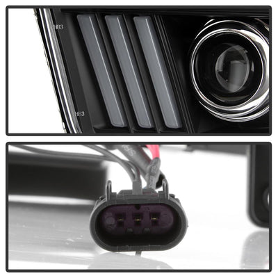 Version 2 Black High Power LED Module ( Low Beam ) Equipped Headlights <br>05-08 Ford Mustang