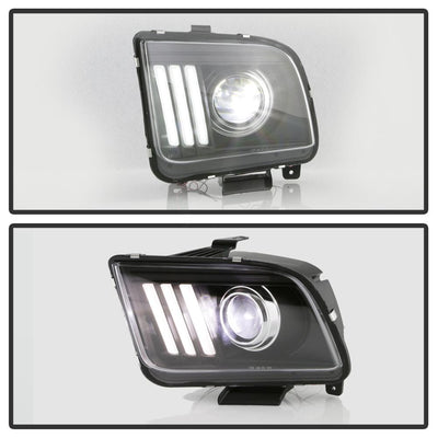 Version 2 Black High Power LED Module ( Low Beam ) Equipped Headlights <br>05-08 Ford Mustang