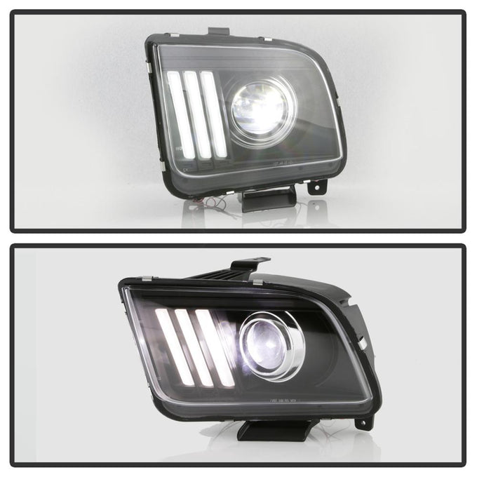 Version 2 Black High Power LED Module ( Low Beam ) Equipped Headlights <br>05-08 Ford Mustang