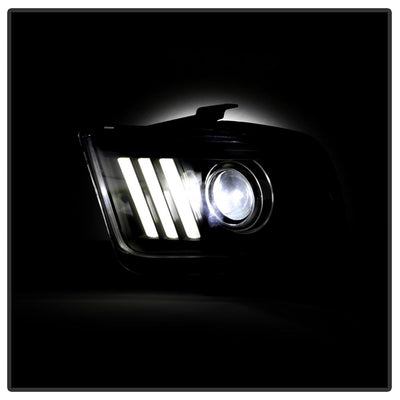 Version 2 Black High Power LED Module ( Low Beam ) Equipped Headlights <br>05-08 Ford Mustang