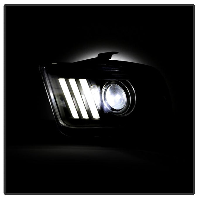 Version 2 Black High Power LED Module ( Low Beam ) Equipped Headlights <br>05-08 Ford Mustang