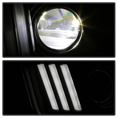 Version 2 Black High Power LED Module ( Low Beam ) Equipped Headlights <br>05-08 Ford Mustang