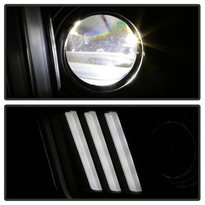 Version 2 Black High Power LED Module ( Low Beam ) Equipped Headlights <br>05-08 Ford Mustang