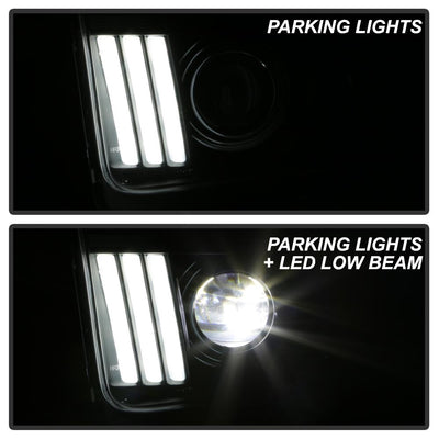 Version 2 Black High Power LED Module ( Low Beam ) Equipped Headlights <br>05-08 Ford Mustang