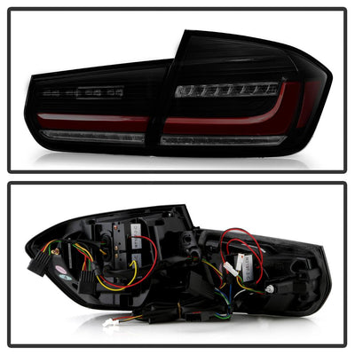 Black Smoke LED Tail Lights <br>12-18 BMW 3-Series/xDrive