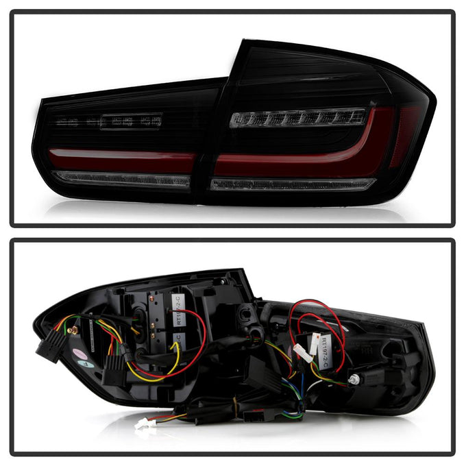 Black Smoke LED Tail Lights <br>12-18 BMW 3-Series/xDrive
