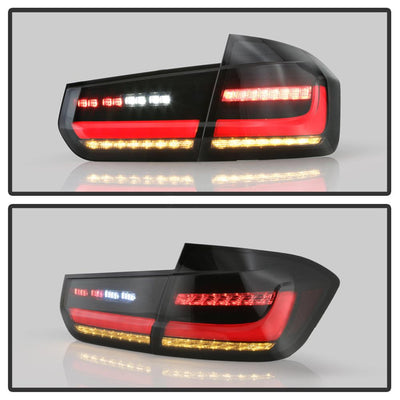 Black Smoke LED Tail Lights <br>12-18 BMW 3-Series/xDrive