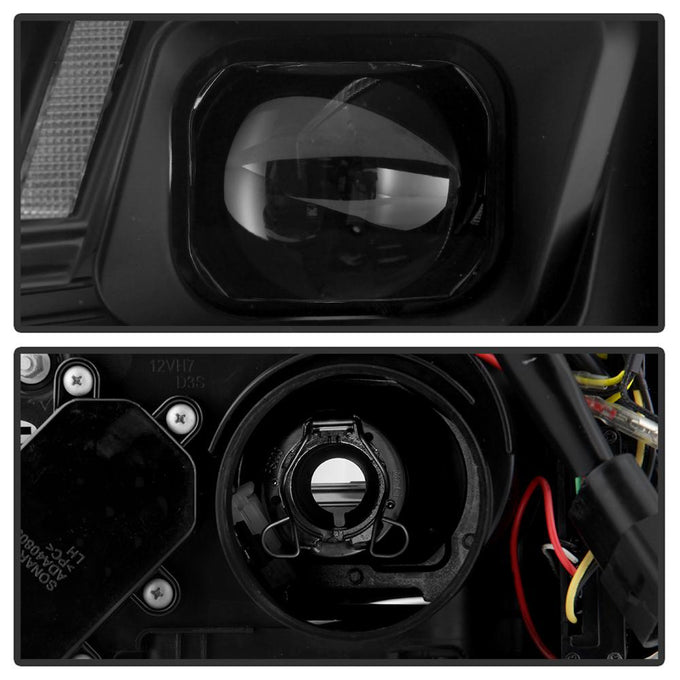 Switch Back Sequential LED Turn Signal Black Projector Headlights <br>13-16 Audi A4 A4 Quattro S4 A4 allroad