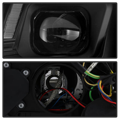 Switch Back Sequential LED Turn Signal Black Projector Headlights <br>13-16 Audi A4 A4 Quattro S4 A4 allroad
