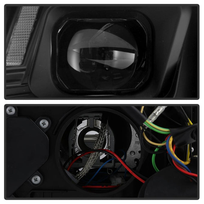 Switch Back Sequential LED Turn Signal Black Projector Headlights <br>13-16 Audi A4 A4 Quattro S4 A4 allroad
